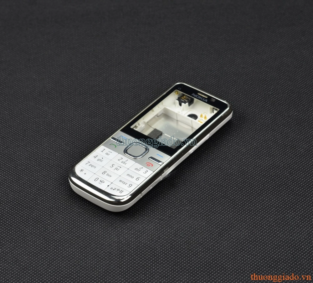 Bộ vỏ Nokia C5-00 màu trắng white full original housing